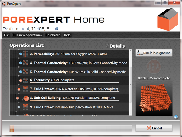 Porexpert Home Screen