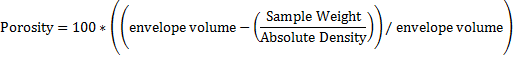 porosity formula