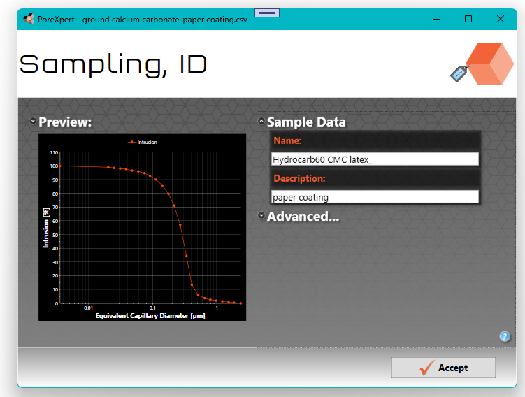 Porexpert sampling page